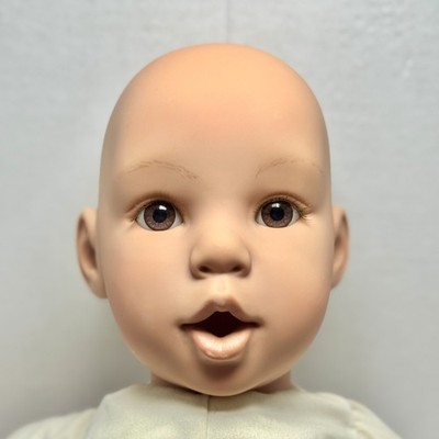 VTG 1997 Pat Secrist Num-Num Baby Boy Doll 21  Bald Open Mouth Soft Body w Pants