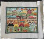 HP Needlepoint 18ct REBECCA WOOD Autumn Harvest Time in the Country-BG123