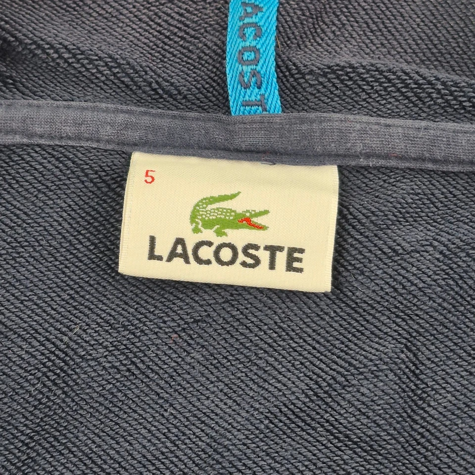 LACOSTE Sudadera con Capucha 5 Grande Azul Para Hombre 100% Algodón Casual Cá... - Imagen 2 de 4