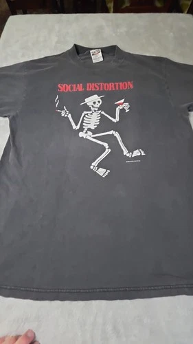 90s Social Distortion Shirt Original Tour XL Pu 1990s vintage concert t-shirt, vintage, size XL, single stitch, B+ condition