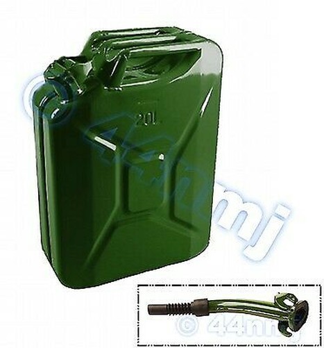 20L Metallkanister & Flexibler AusgießEr Kraftstoff Benzin Diesel-image