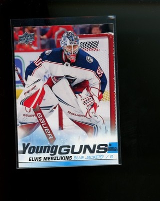 2019-20 Upper Deck Series 2 Young Guns #466 Elvis Merzlikins Rookie RC YG