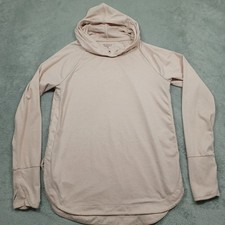 Athleta Hoodie Womens Medium Pink Pullover Ho...