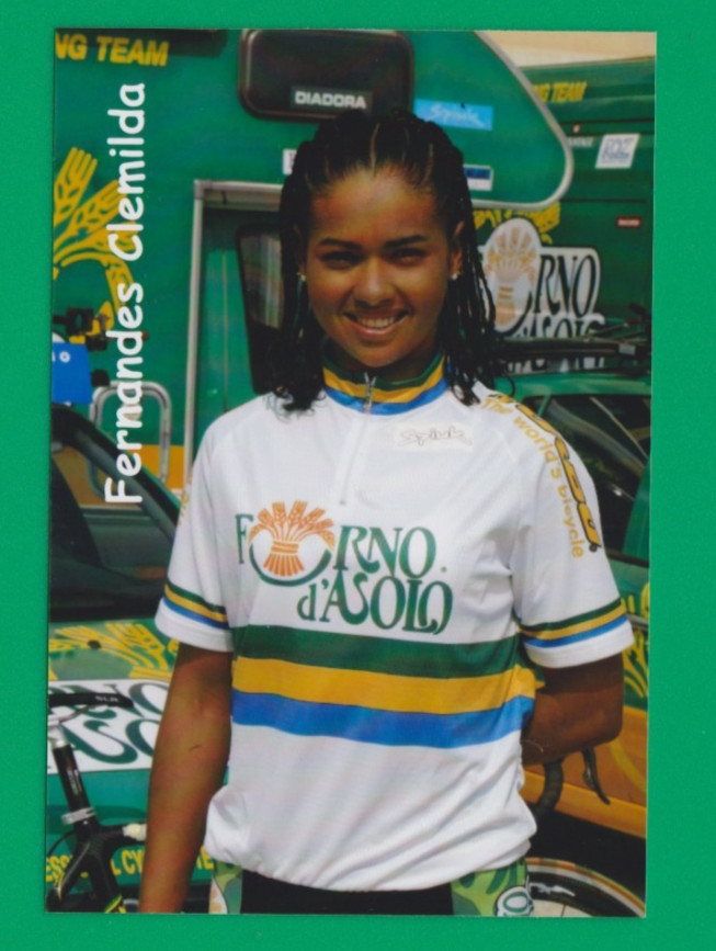CYCLING PHOTO cyclist FERNANDES CLEMILDA team FORNO D'ASOLO