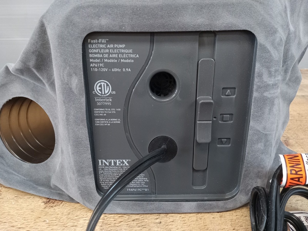 Intex Fast-Fill Electric Air Pump Model AP619C from Inflatable Air Mattress