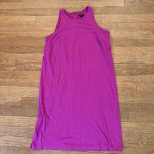 Ann Taylor purple sleeveless knee length shift beach lounge dress size small b1