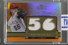 2012 Topps Tribute Debut Digits Orange 6/25 Jered Weaver #DD-JW 0x0
