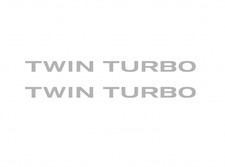Twin Turbo Vinyl Decal Sticker Replacement Fits Mitsubishi 3000gt Gto Sl Vr4 Twin Turbo Vinyl Decal Sticker Replacement Fits Mitsubishi 3000gt Gto Sl Vr4