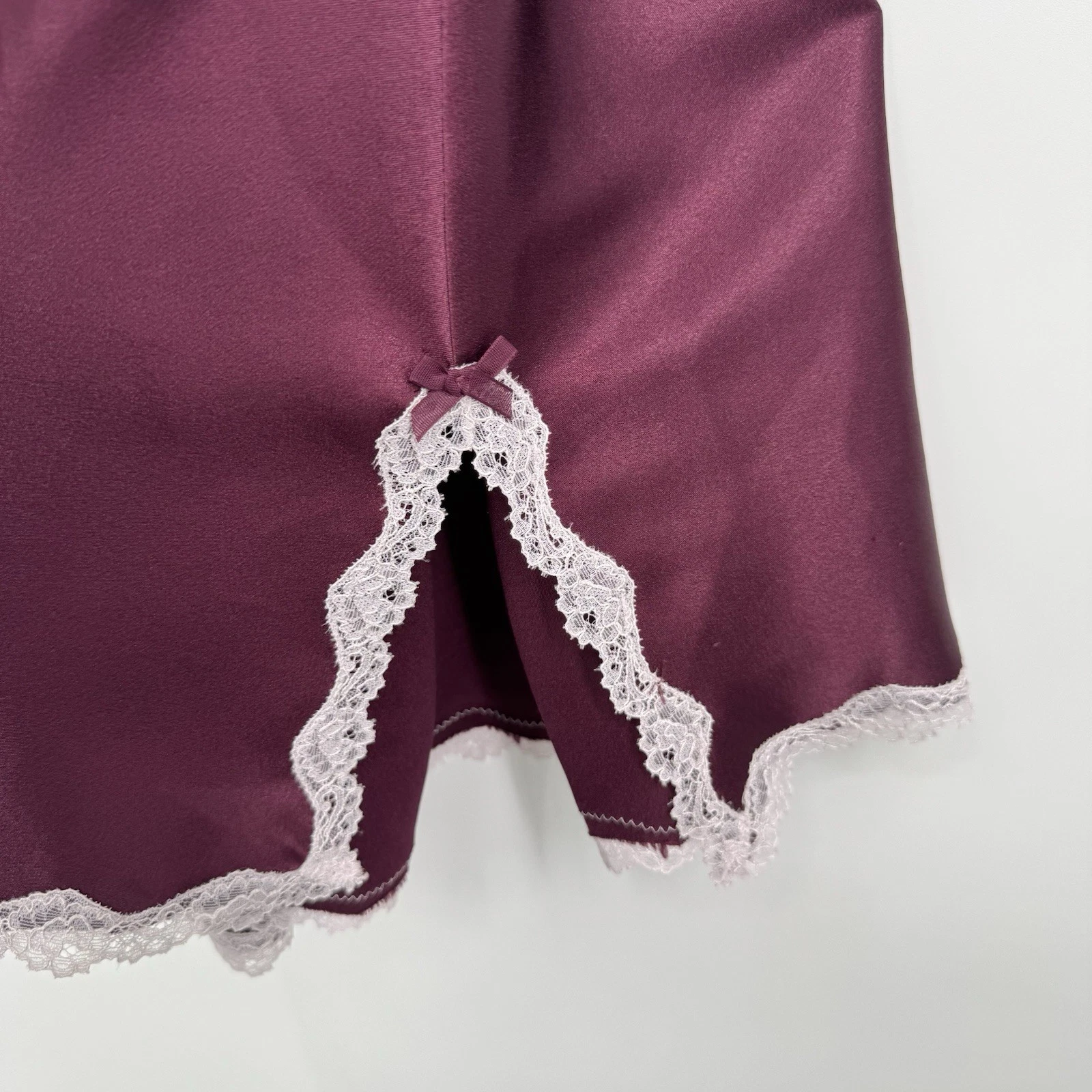 UNDERCOVER Abito da notte Victoria's Secret taglia grande viola prugna morbido seta slip dress