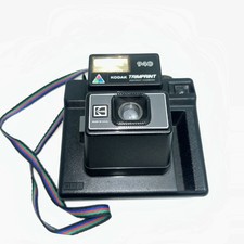 Kodak 940 Trimprint Instant Camera with Carry Strap Repair Parts Untested