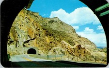 Cody Wyoming Shoshone Canyon Tunnels Yellowstone Road Chrome Postcard Posted
