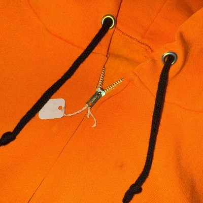 Nos Vintage 60s Two Tone Zip Up Hoodie Sweatshirt Orange Nos Vintage 60s Two Tone Zip Up Hoodie Sweatshirt Orange
