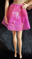 Barbie Sized Clothes- Pink Tulle Full Skirt-Fits Barbie