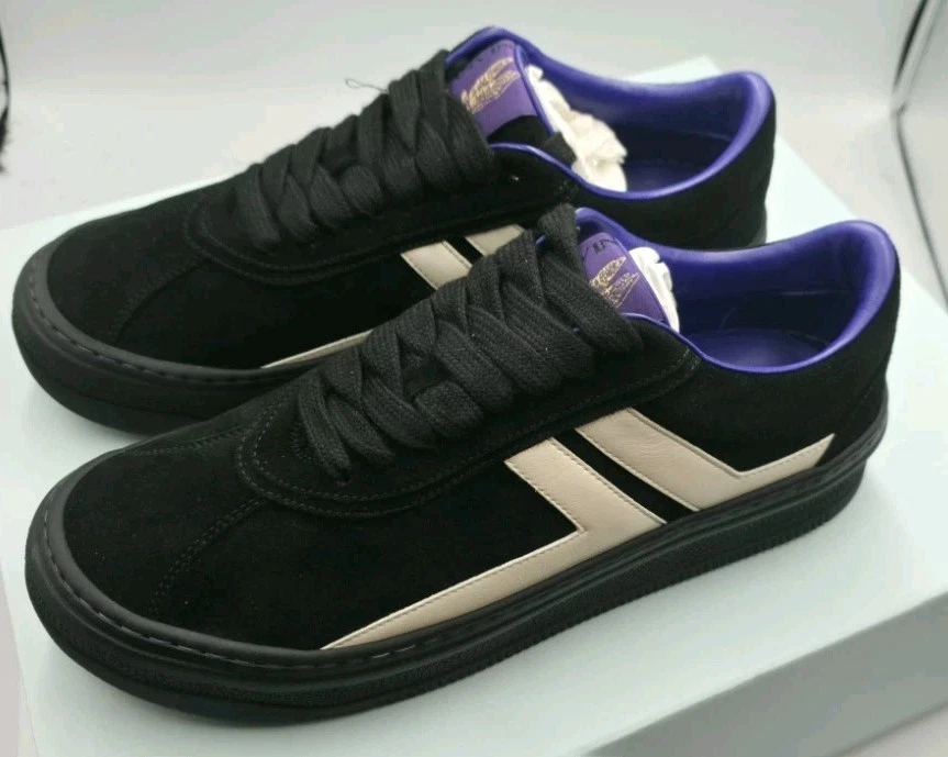 Lanvin — MSRP $790 Lanvin Men's x Future Men's Lanvin Suede SLow-Top Sneakers, Size 8US