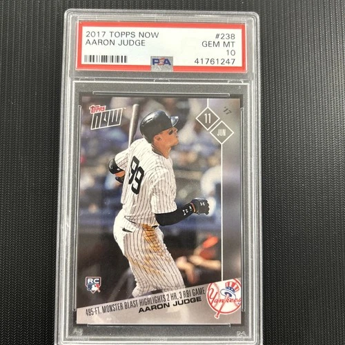 2017 TOPPS NOW #238 AARON JUDGE ROOKIE RC PSA 10