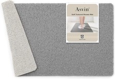 Soft Textured Bath, Shower, Tub Mat, 24x16 Inch Rectangular, Phthalate Free, Non