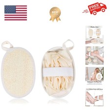 2Pcs Natural Loofah Sponge, Exfoliating Body Scrubber for Women  Men Ideal ...