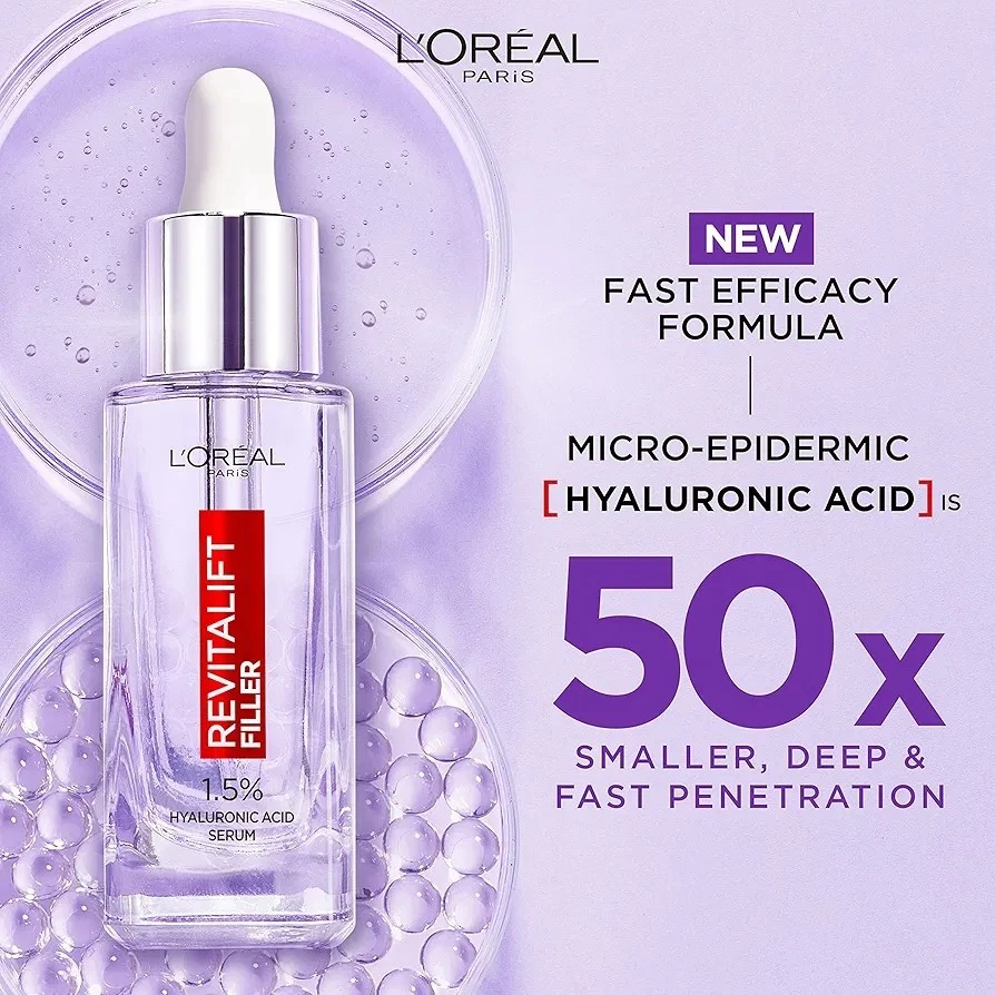 LOreal Revitalift Filler 1.5% Pure Hyaluronic Acid Anti-Wrinkle Serum 30ml BNIB - Image 4 of 4