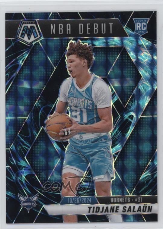2024-25 Panini Mosaic NBA Debut Genesis Prizm Tidjane Salaun #268 Rookie RC