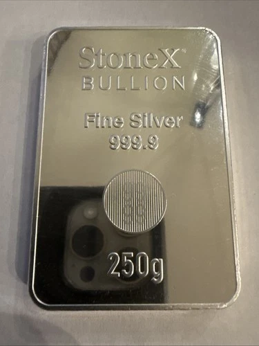 2022 Niue 250 Gram Silver Bar StoneX Bullion .9999 Fine Sealed w/ Box & COA