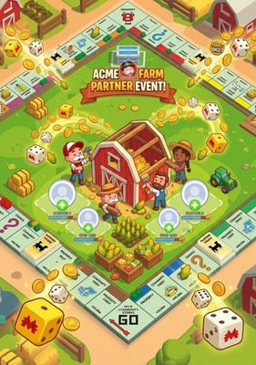 Monopoly Go ACME Farm Partner (Partner) Event FULL CARRY 80K Points