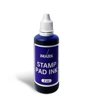 Premium Refill Ink Self-Inking Stamps Daters Stamp Pads 2 oz Blue Bottle