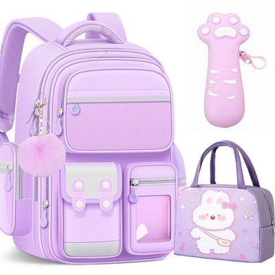 Xdalula Purple School Backpack For Girls - Waterproof Backpacks Large Capacity