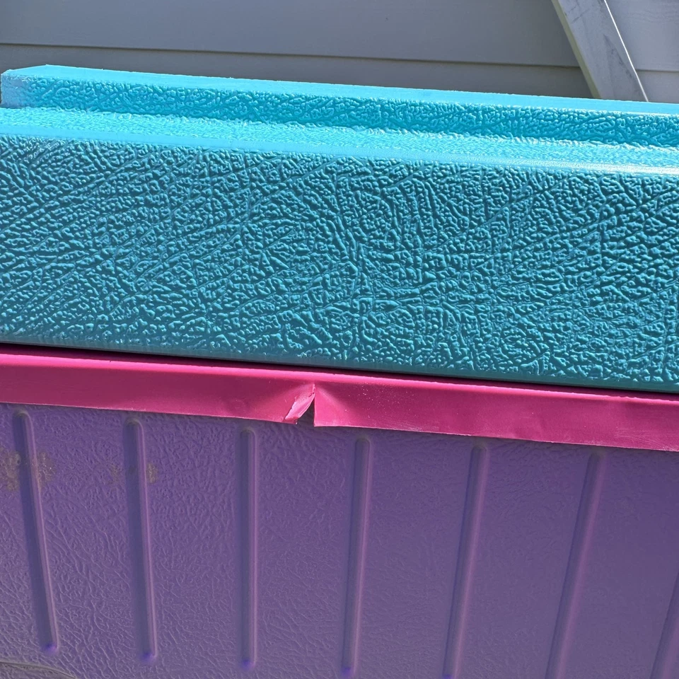 Termo verde azulado vintage años 90 55 cuartos enfriador modelo 7755 hecho en EE. UU. cofre de hielo para camping Foto 4 de 4