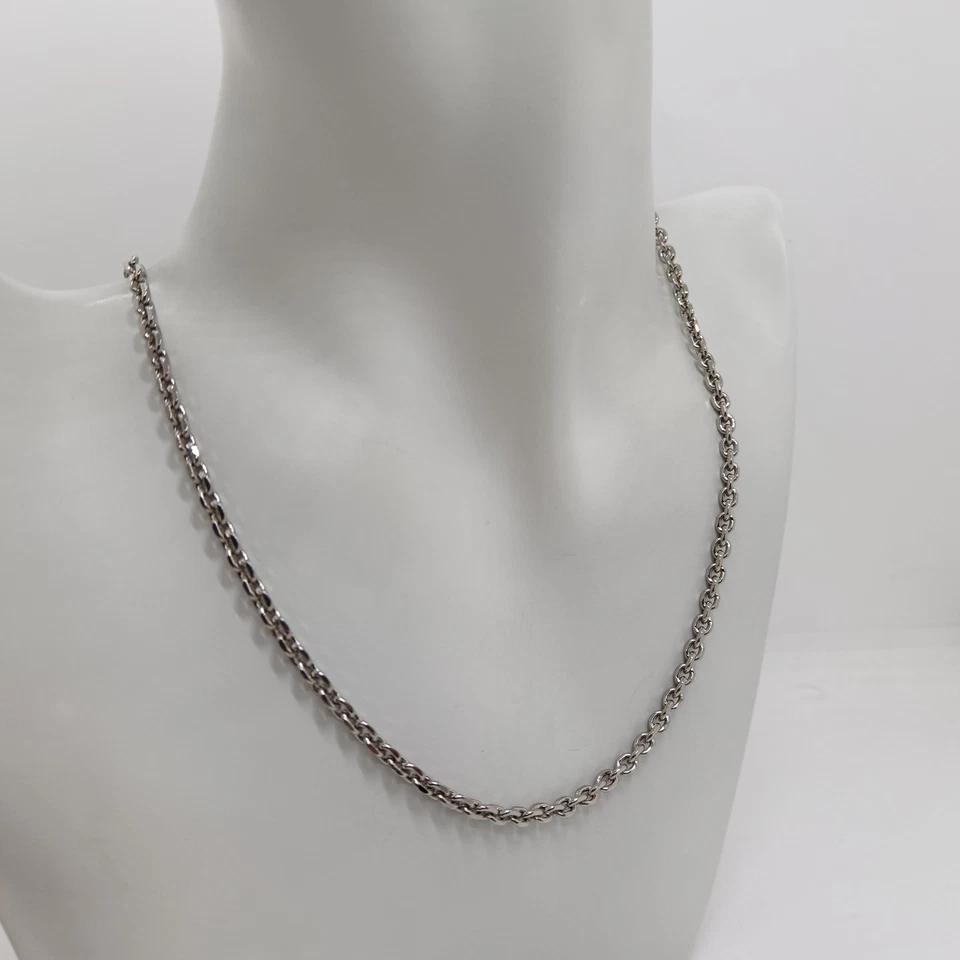 UNOAERRE COLLANA da uomo maglia ovale bronzo placcato argento (2525) - Immagine 4 di 4