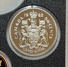 1982 Canada Proof Frosted 50 Cents