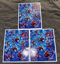 Vintage Marvel Spider-Man Hallmark 3 Sheets Sticker Pack 2004 Spider-Man