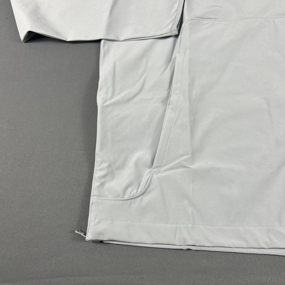 Pulôver de golfe Under Armour Motivate 1/4 zíper poliéster cinza médio novo com etiquetas MSRP $70 - Imagem 3 de 4