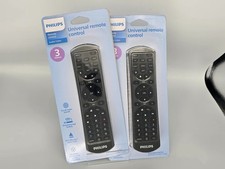 Lot of 2,Philips Universal Remote Control SRP2013B/27 3-Device Control  NEW 