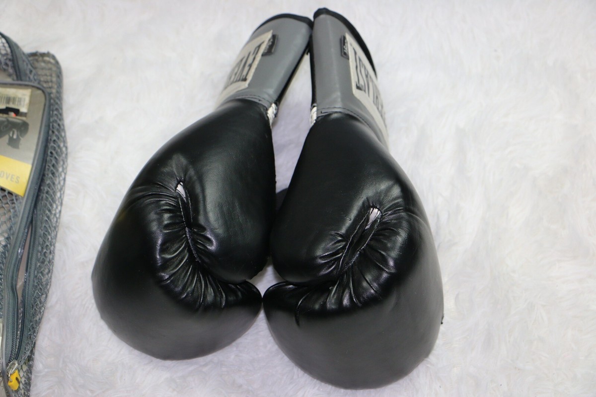 Everlast 16 Oz Advanced Pro Style Elite Cardio Boxing Training Gloves, Black
