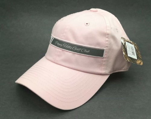 Ladies Pink Adjustable Baseball Cap Golf Hat Poppy Hills Golf Club Pebble Beach