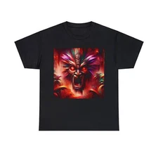 Unisex Adult T Shirt Eerie Tiki Mask Tropical Horror Summer Streetwear Hawaii