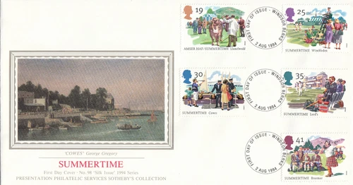 Summertime GB PPS Sothebys FDC Windsor 1994 (132766)