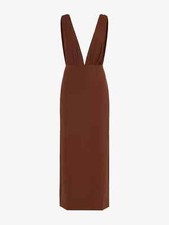 REFORMATION x LAURA HARRIER £348 Velda Brown Maxi Dress Ball Gown UK 12 US 8 NEW