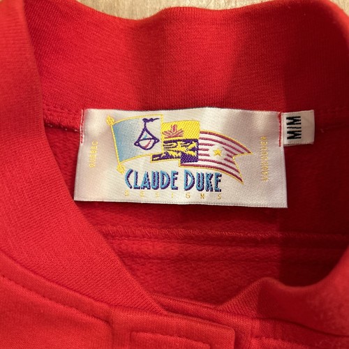 Vintage Art To Wear 90s Quilted Cardigan Red Claude Duke Canada Women Medium - Bild 6 von 7