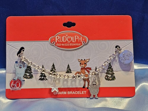BIOWORLD RUDOLPH RENTIER 60. JAHRESTAG ABSCHEULICHER CHARM 9" ARMBAND NEU - Bild 7 von 12