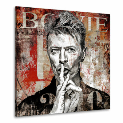 David Bowie Leinwand Bild Pop Art Musik Wandbilder Wohnzimmer Bilder XXL Modern