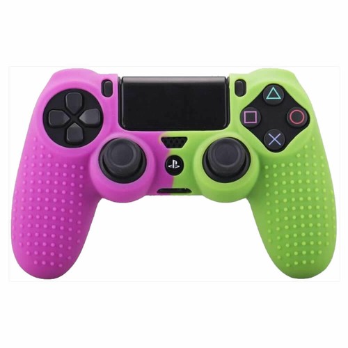 Texture Silicone Rubber Case Grips Protect Cover Skin for Sony PS4 Controller - Picture 4 of 13