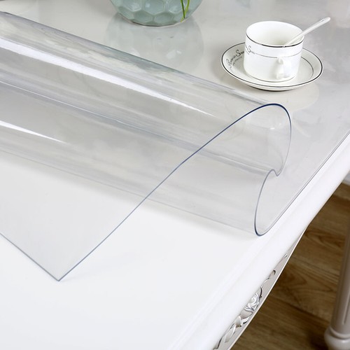 Table Cover 1/1.5mm Soft Glass Transparent PVC Tablecloth Waterproof Party Home - Picture 8 of 13