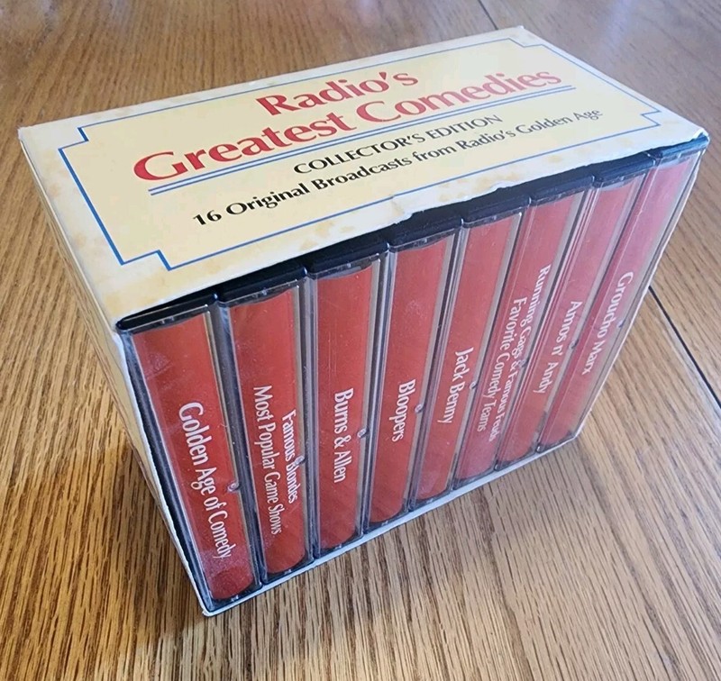 Radio's Greatest Comedies Collectors Edition 8 Cassette Box Groucho Amos Benny