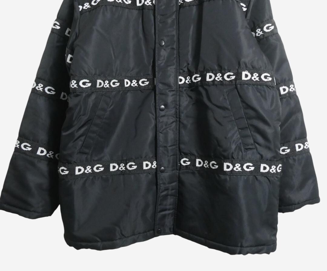 D&G DOLCE & GABBANA Jacket Coat Size L mens black nylon D&G DOLCE & GABBANA Jacket Coat Size L mens black nylon