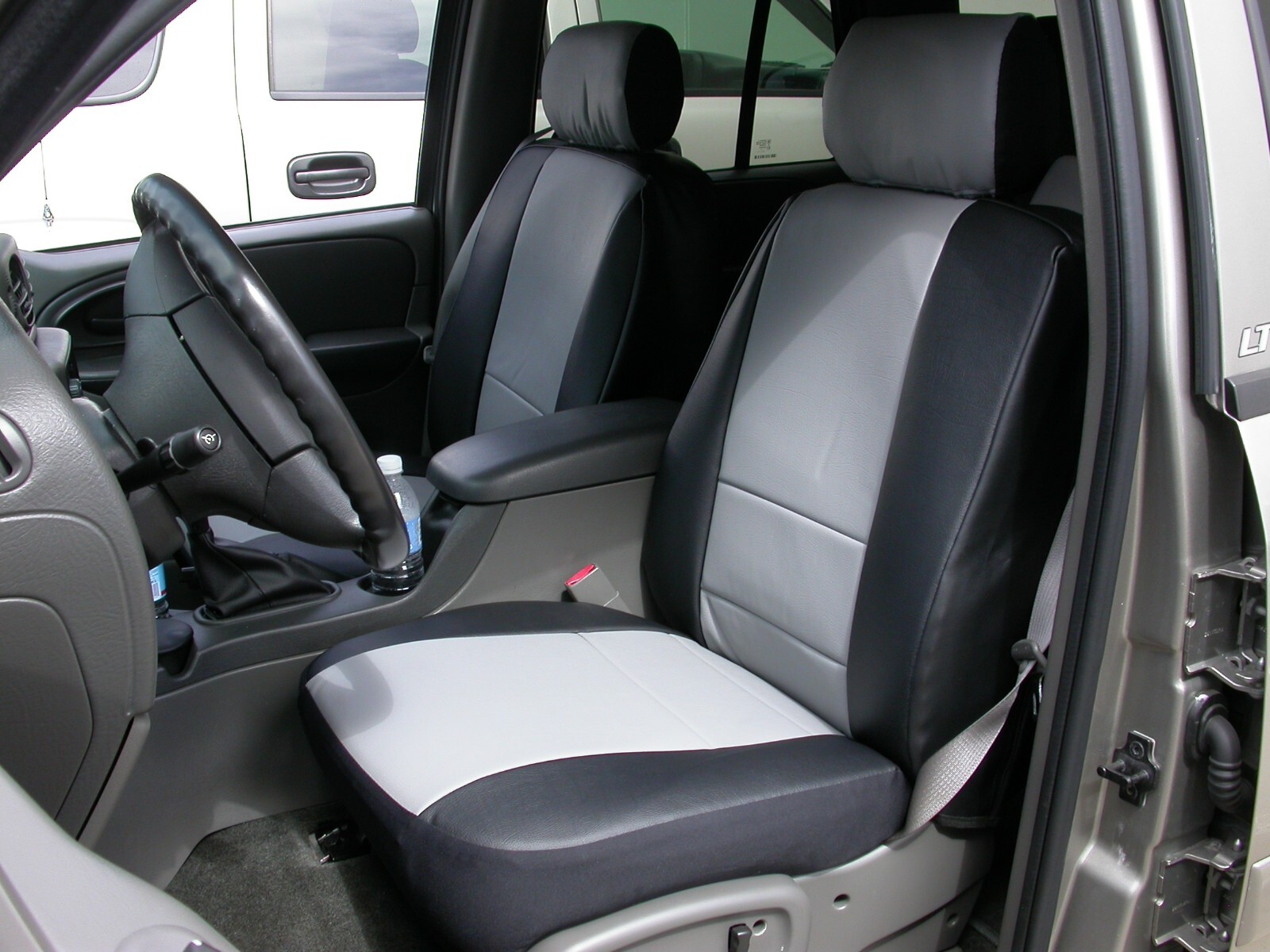 FOR GMC ENVOY 20032009 LEATHERLIKE CUSTOM FIT 2 FRONT SEAT COVERS 13