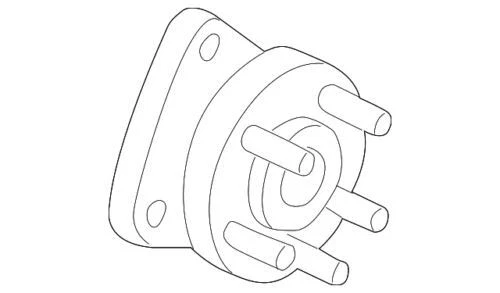 Buje y cojinete de suspensión delantera OEM NUEVO 2001-16 GM Chevrolet Buick DTS 19259596 Foto 4 de 4