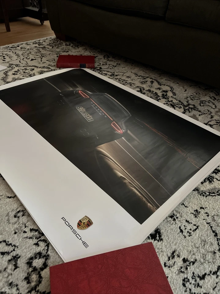 BUNDLE Porsche Black 911 Carrera 4S, Cayenne S, Boxter GTS, Large 40x30 posters - Image 3 of 4