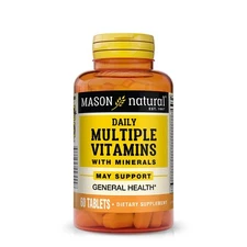Mason Natural Daily Multiple Vitamins with Minerals - All In One, 60 Tablets