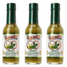 Marie Sharp's 3x Green Hot Habanero Pepper Sauce Extra Spicy Chilli Condiment